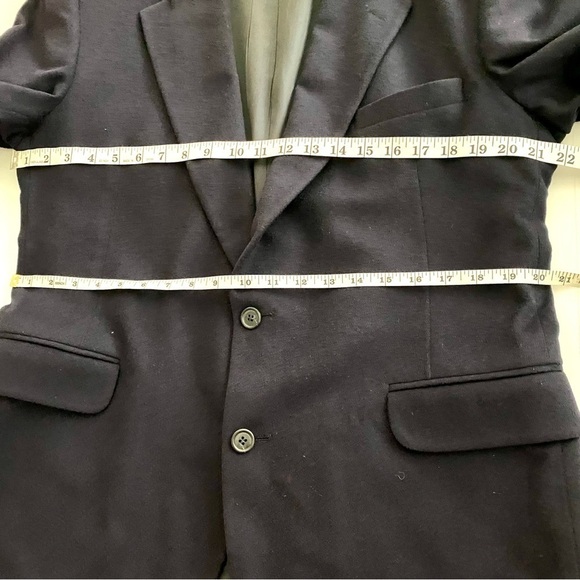 Vintage Navy Cashmere Sport Coat Blazer Jacket M-L - Picture 10 of 13
